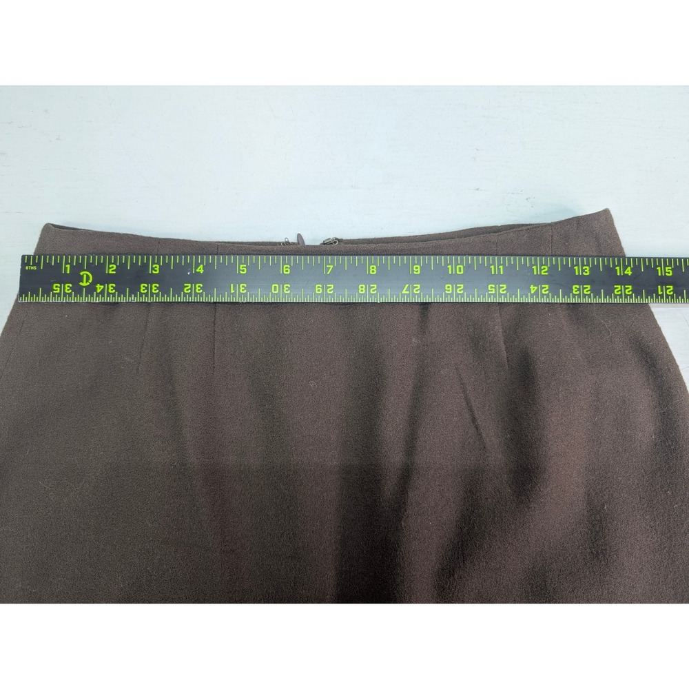 Linda Allard Ellen Tracy 100% Pure Wool Skirt Size 4 Pencil Office Career Korea - Picture 6 of 10
